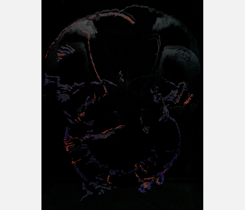 Fiorescienza cm 50 x 36 cm Inchiostro su stampa - Unico
